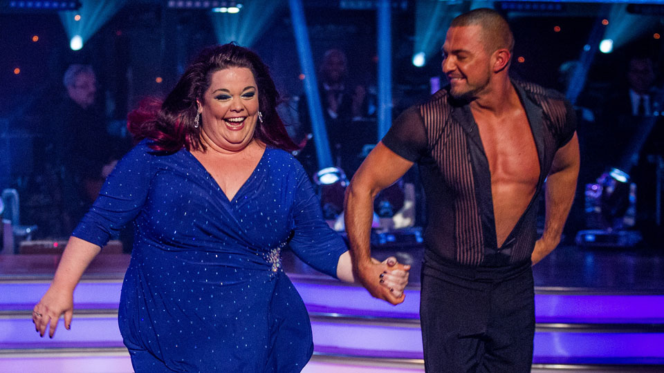 Lisa Riley and Robin Windsor on Strictly launch show