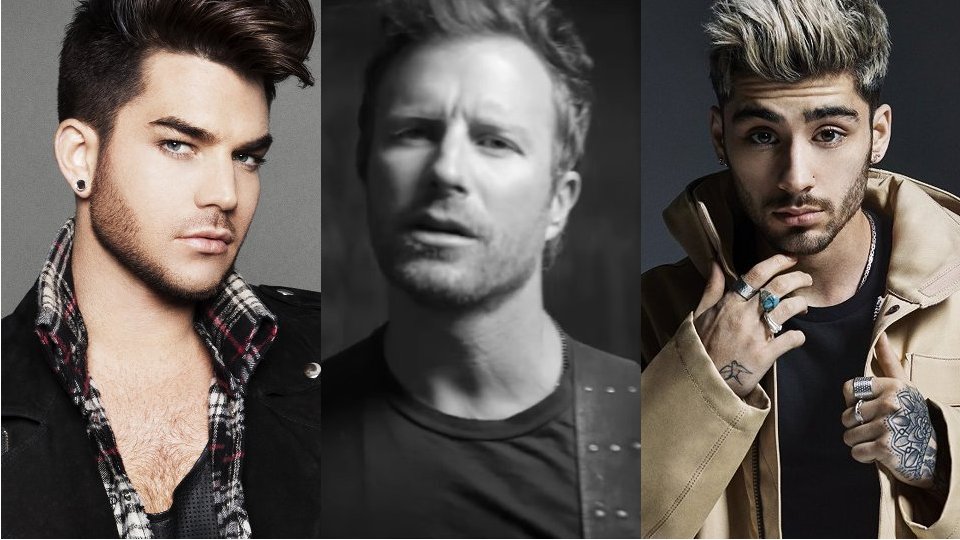 Male Vocalist of the Year 2016 - Adam Lambert, Dierks Bentley, Zayn Malik
