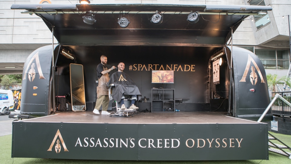 Become Spartan with Assassins Creed Odyssey and Nomad Barber #Spartanfade