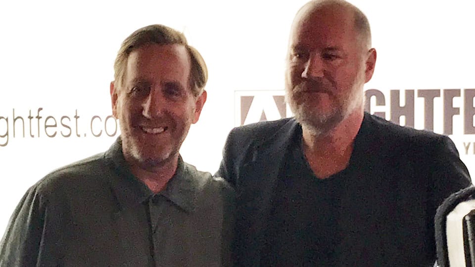 Michael Smiley and Ant Timpson at Arrow Video FrightFest 2019