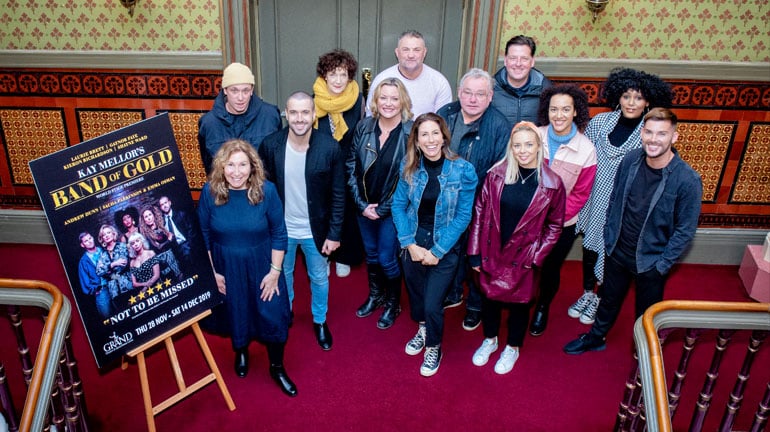 Kay Mellor and Band of Gold cast at Leeds Grand Theatre. Credit: Ant Robling.