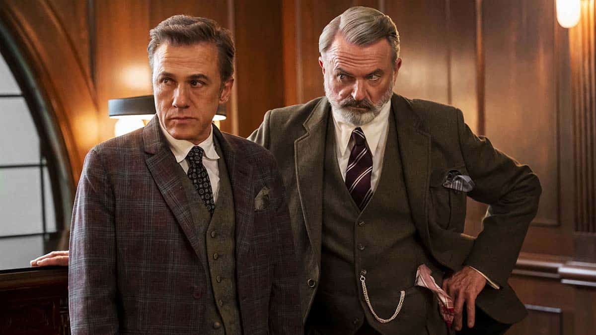 Christoph Waltz and Sam Neill in 'The Portable Door'
