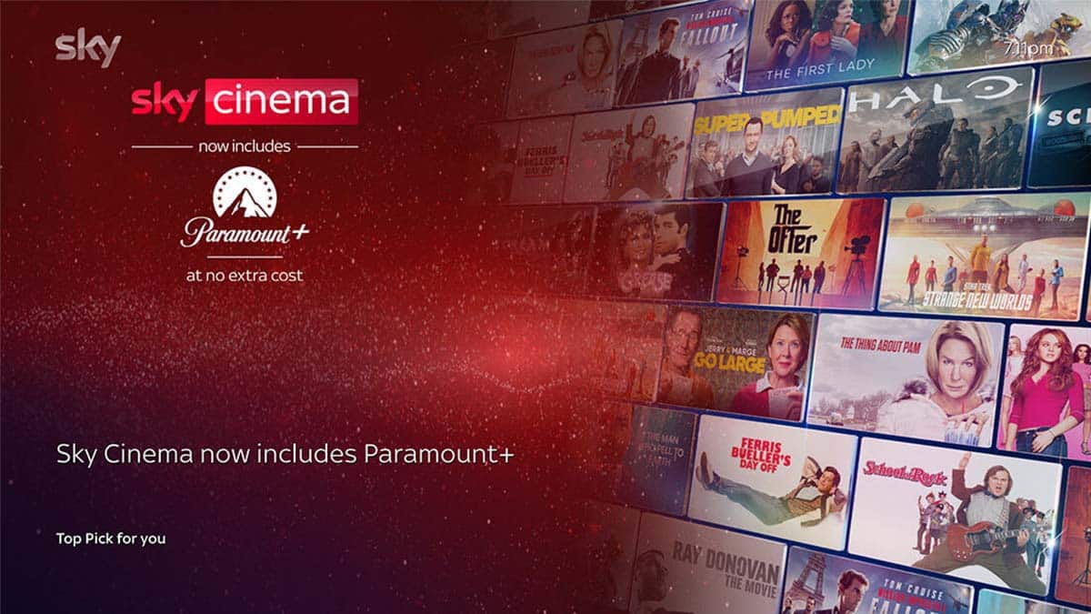 Paramount+ on Sky Cinema