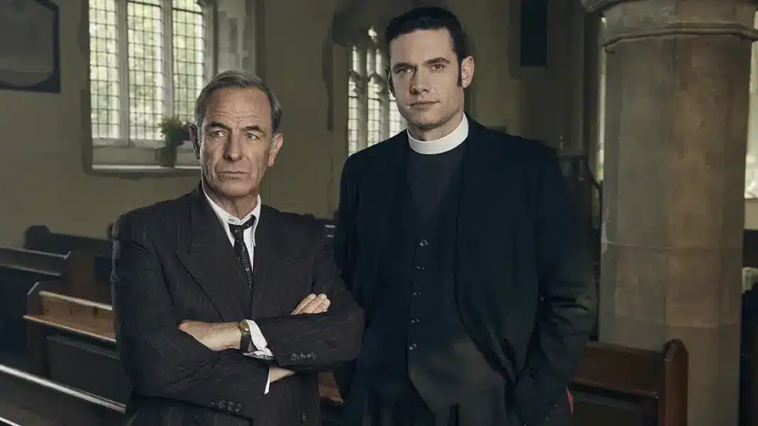 Grantchester Series 8 - Robson Green and Tom Brittany