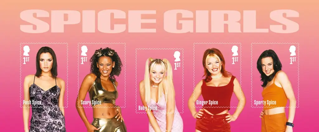 Royal Mail Spice Girls Miniature Sheet