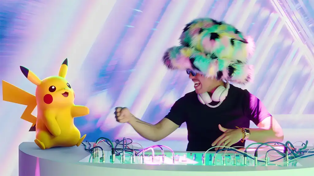 Jax Jones and Pikachu in 'Never Be Lonely'