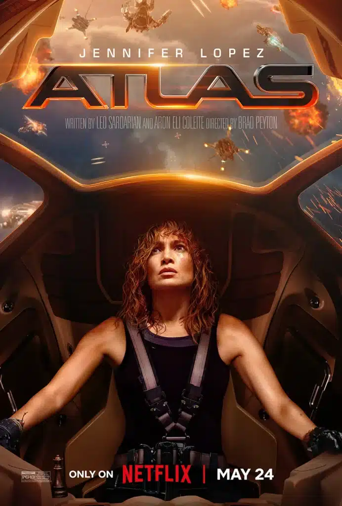Jennifer Lopez in Atlas key art