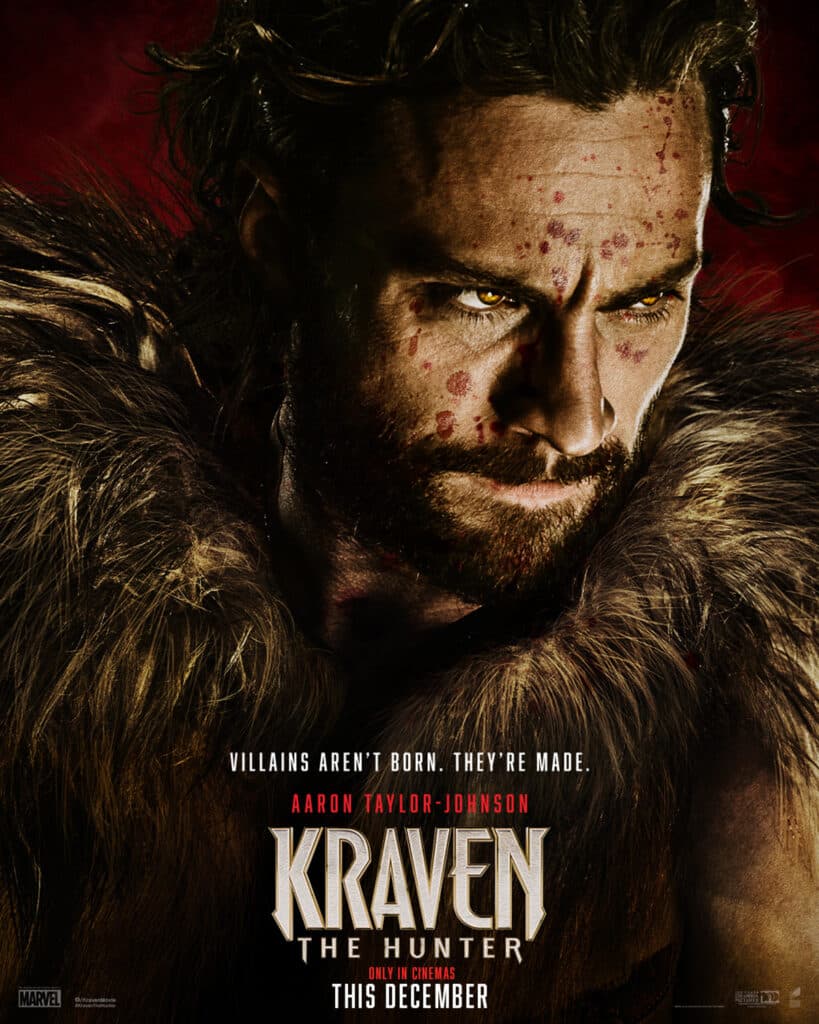 'Kraven the Hunter' new trailer and poster arrives for Aaron Taylor